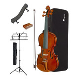 Kit Violino Eagle 4/4 Com Espaleira