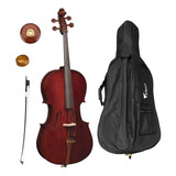 Kit Violoncelo Eagle Ce200 4/4 + Breu+ Arco+ Capa+ Bolachão