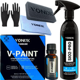 Kit Vitrificação Pintura V-paint 20ml Vonixx Sio2 Pro