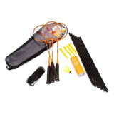 Kit Vollo Badminton - 4 Raquetes,