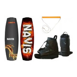 Kit Wakeboard Navis Prancha Gasolina + Botas + Manete Cabo