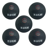 Kit Wall Ball 4 6 8 10 E 12kg Crossfit Funcional Couro