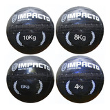 Kit Wall Ball 4 6 8 E 10kg Impacto Crossfit - Funcional