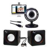 Kit Webcam Com Microfone Embutido Com