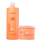 Kit Wella Invigo Nutri Enrich - Shampoo 1l + Máscara 500g