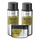 Kit Wess Blond Sh 250ml + Cond 250ml + Mask 200ml
