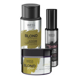 Kit Wess Blond Sh 250ml + Mask 200ml + We Shine 45ml