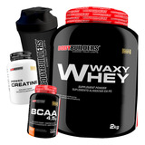 Kit Whey Protein 2kg + Bcaa + Creatina - Imediato! Sabor Baunilha