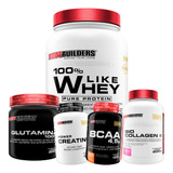 Kit Whey Protein 900g+ Glutamina+ Colageno+