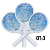 Kit X 3 Raquete Mata Mosquito