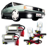 Kit Xenon Farol Milha Gol Parati Saveiro Quadrada 8000k 