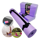 Kit Yoga Pilates, Tapete Esteira Colchonete