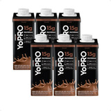 Kit Yopro Chocolate Bebida Proteica Leitissimo 15g 250ml 6un