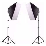 Kit Youtuber 2 Softbox 50 X 70 E27 Luz + 2 Tripes 2m