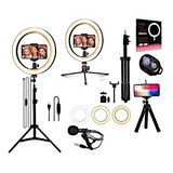 Kit Youtuber Com Microfone + Tripé Para Celular