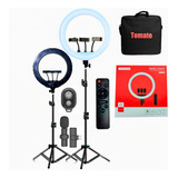 Kit Youtuber Ring Light Led Iluminador Tripé 2.1m Microfon