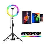 Kit Youtuber Ring Light Tripé 2,10 Suporte 10 Pol Luz Selfie