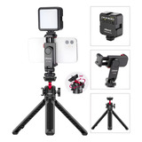 Kit Youtuber Self Luz Tripe Ulanzi Mt16 Suporte St-06s 