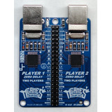 Kit Zero Delay 2players+cabo Gpio 60cm Reforçado+2 Cabos Usb