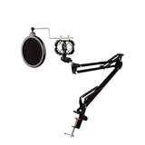 Kit-pedestal Articulado+shock+pop Filter,haste P/microfones