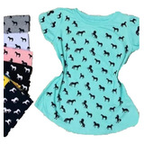 Kit10 Blusa Fem T-shirt Estampado Plus Size Atacado Revenda