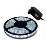Kit10 Fita Super Led 5050 Branco Frio 300 Leds 5m + Fonte