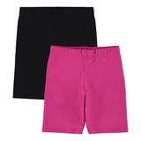 Kit2 Bermudas Ciclistas Shorts Infantil Menina