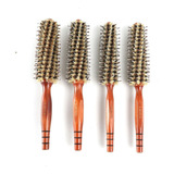 Kit4 Escova Profissional Cabeleireiro Cerdas E Nylon Rolando