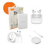 Kit4 Power Bank 10000 + Carregador + Indução + Fone P/iPhone