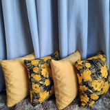 Kits De Capas De Almofadas Jacquard Suéd Com 4