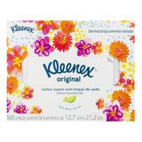 Kleenex Original Suave Caixa Com 50 Unidade Lenços De Papel Descartáveis