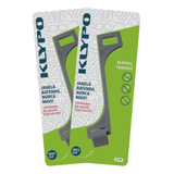 Klypo Trava Limitador Janela Basculante Kit 02 Un. Cinza