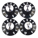 Knob Guitarra Estilo Semi Acústica 2 Volume 2 Tone Black