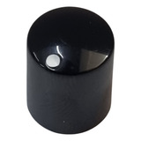 Knob Slim Preto Marcação Ponto Branco