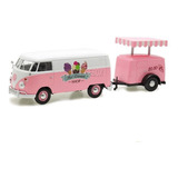 Kombi T1 Pick-up Delivery + Trailer Ice Cream 1:24 Motormax