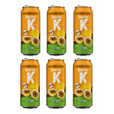 Kombucha Mate Scoby Orgânica Vegana Maracuja Kit C/ 6x350ml