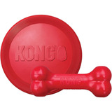 Kong - Goodie Bone And Flyer - Osso De Borracha Durável Para
