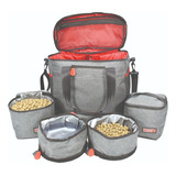 Kong Travel Bag Bolsa Mala De Viagem Com 5 Peças Cor Cinza