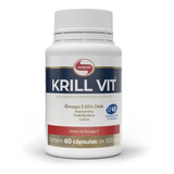 Krill Vit 500mg Premium Óleo De Krill 60 Capsulas - Vitafor Sabor Without Flavor