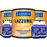Kt 3 Preto Fosco Vinilíco 49 600ml + Cat 51 225ml Lazzuril