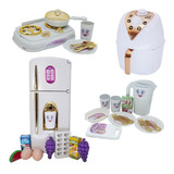 Kti Cozinha Princesa Infantil Geladeira Jantar Fogão 29pç
