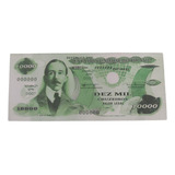 L-1443a Cédula Ensaio Não Circulada Cr$ 10.000 Santos Dumont