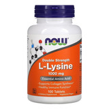 L Lysine - Lisina 1000mg 100 Tabs - Now Foods Importado