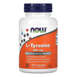 L Tyrosine Tirosina 500 Mg 120