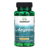 L-arginina Pura 500mg L-arginine Óxido Nítrico 100 Cápsulas