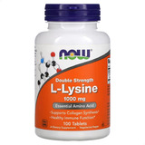 L-lysine Now L-lisina 100 Caps Importado