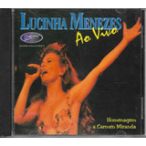 L230a - Cd - Lucia Menezes - Ao Vivo - Carmen Miranda