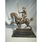 L4 27 Oschw Dom Quixote Montado No Cavalo Bronze