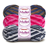 Lã Mollet 40g Kit Com 10