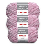 Lã Veludo Molhado Círculo 100g - Kit 3 Unidades 